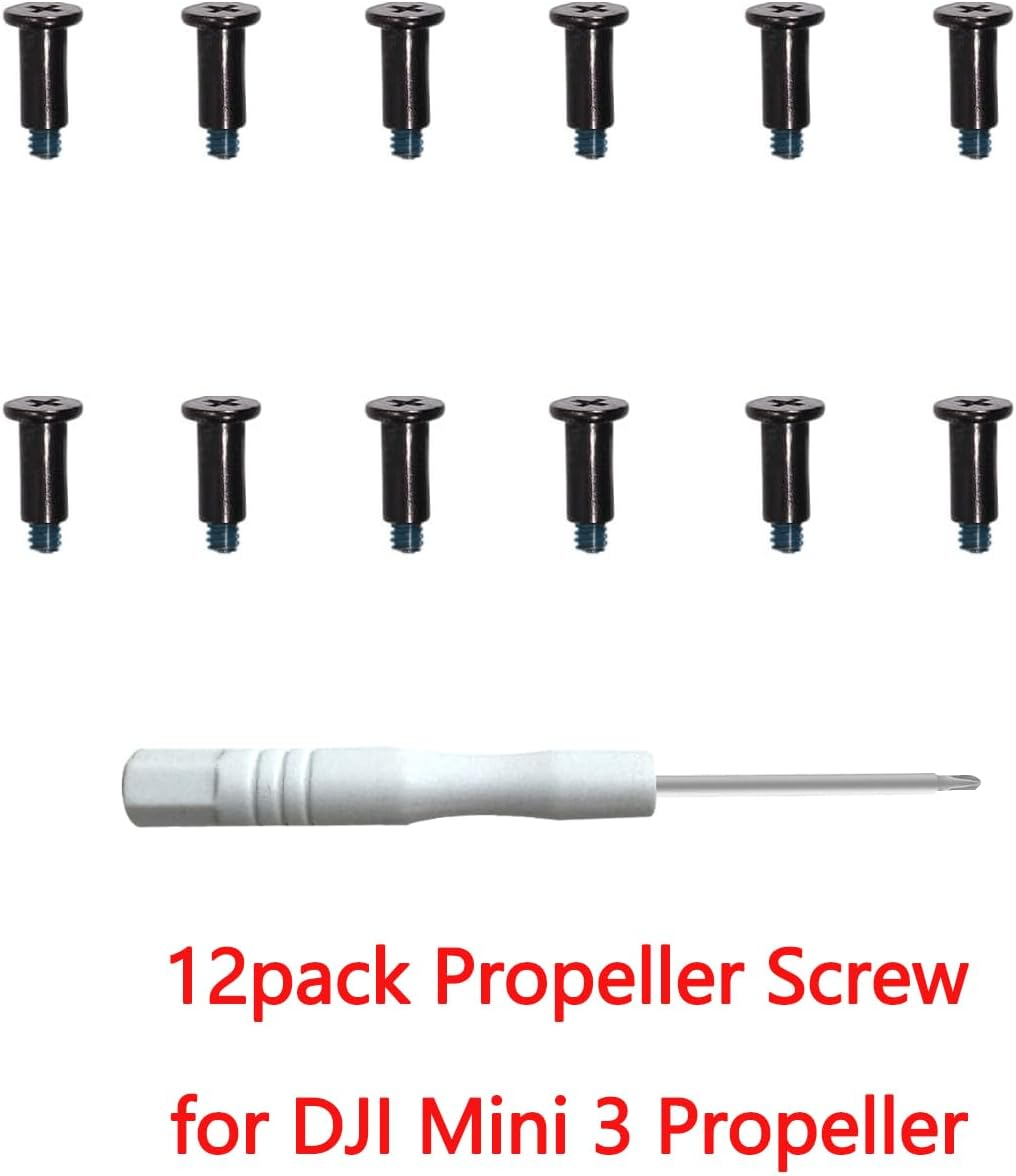 For DJI Mini 3 Propeller Screw Pack Kit, with Screwdriver, Propellers Repair Parts Replacement Spare Parts for DJI Mini 3 Accessories (12Pack) image number 3