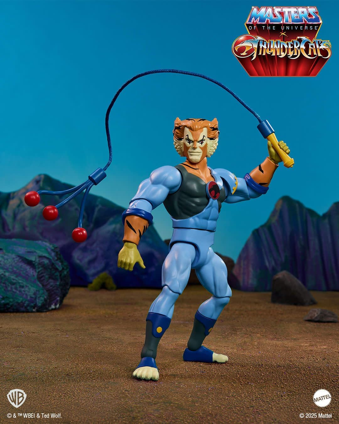 Masters of the Universe Origins & Thundercats, 5.5-Inch Posable Action Figure Tygra, 1980S Crossover Toy Removable Armor, Bolo Accessory & Mini Comic image number 1