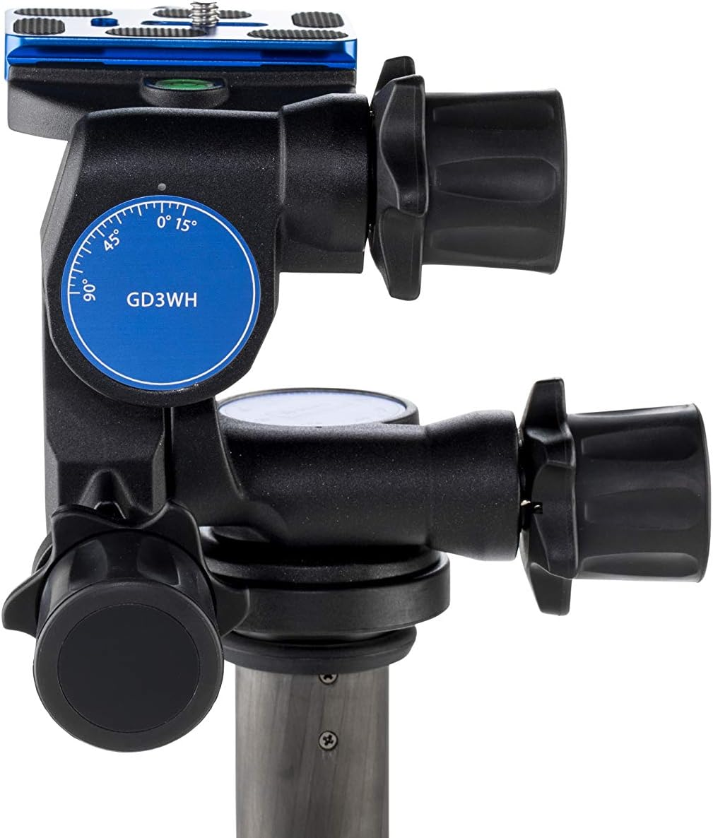 Benro 3-Way Geared Head (GD3WH), Black image number 4