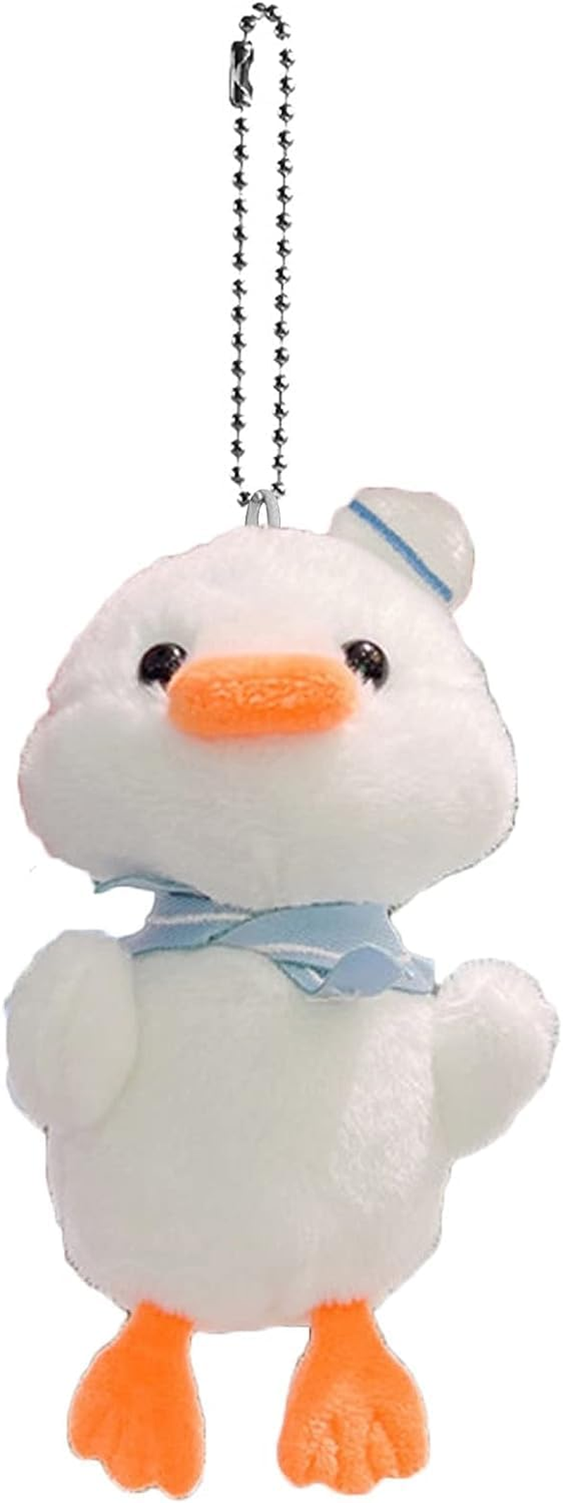 White 14Cm Duck Plush Keychain,Soft Fully Filled Lovely Cartoon Animal Doll Hanging Ornament,Portable Stuffed Duck Doll Plush Key Backpack Pendant Kid Girl Gift Pendant Auto Decoration Auto Decoration image number 6