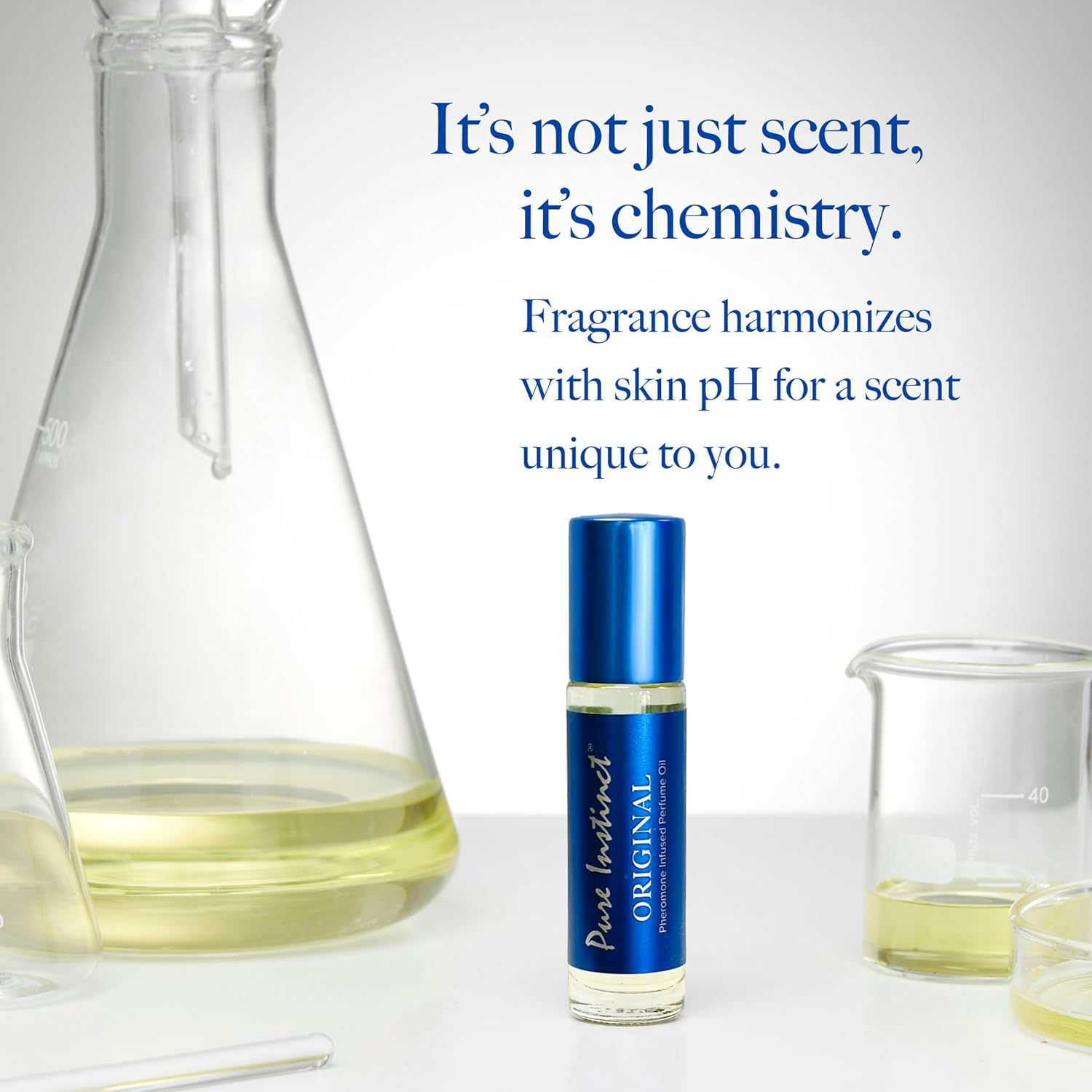 Pure Instinct Roll-On - the Original Pheromone Infused Essential Oil Perfume Cologne - Unisex for Men and Women - TSA Ready