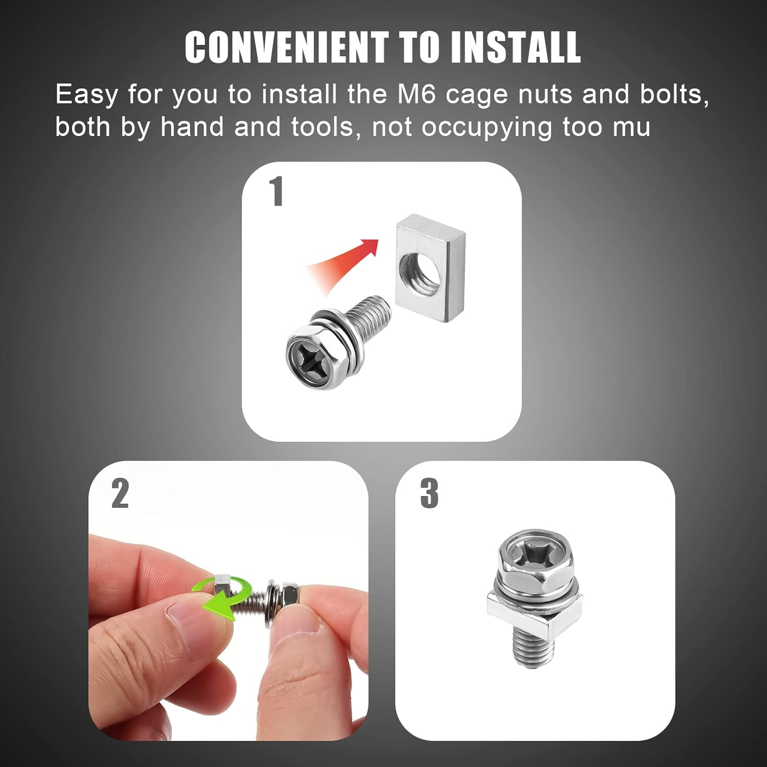 16 Set Motorcycle Battery Bolts and Nuts - Stainless Steel Terminal Bolts for ATV, Scooter DIY Projects image number 2