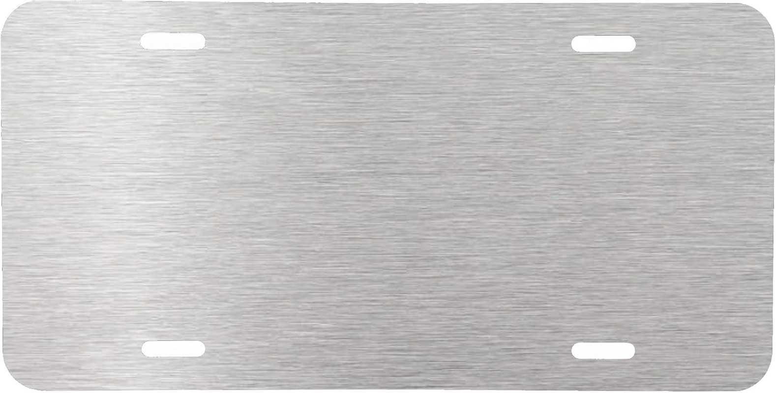 DMSE Wholesale Black Blank Metal Aluminium Automotive License Plate Plates Tag for Custom Design Work - 0.025 Thickness/0.5Mm - Us/Canada Size 12X6 (Black)