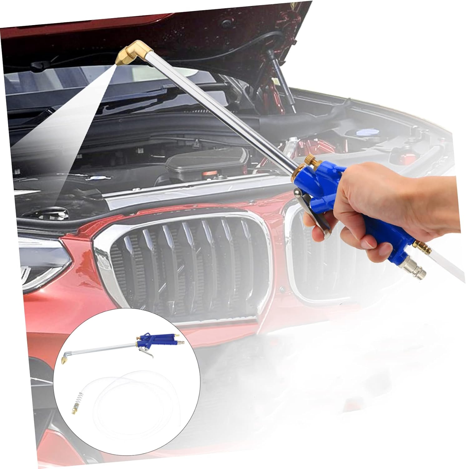 Tofficu Pneumatic Air Blow Sprayer Engine Cleaner Automotive Car Oil Cleaning Tool for Car Maintenance and Engine Care image number 4