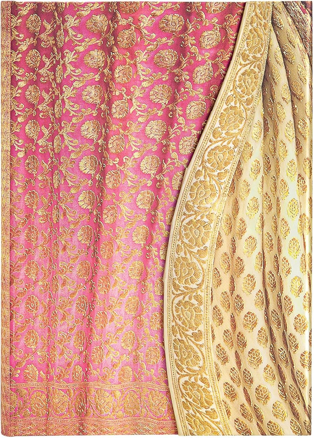 Paperblanks, Varanasi Silks and Saris, Sunahara, Midi, Lined, Magnetic Wrap Closure, 120 GSM