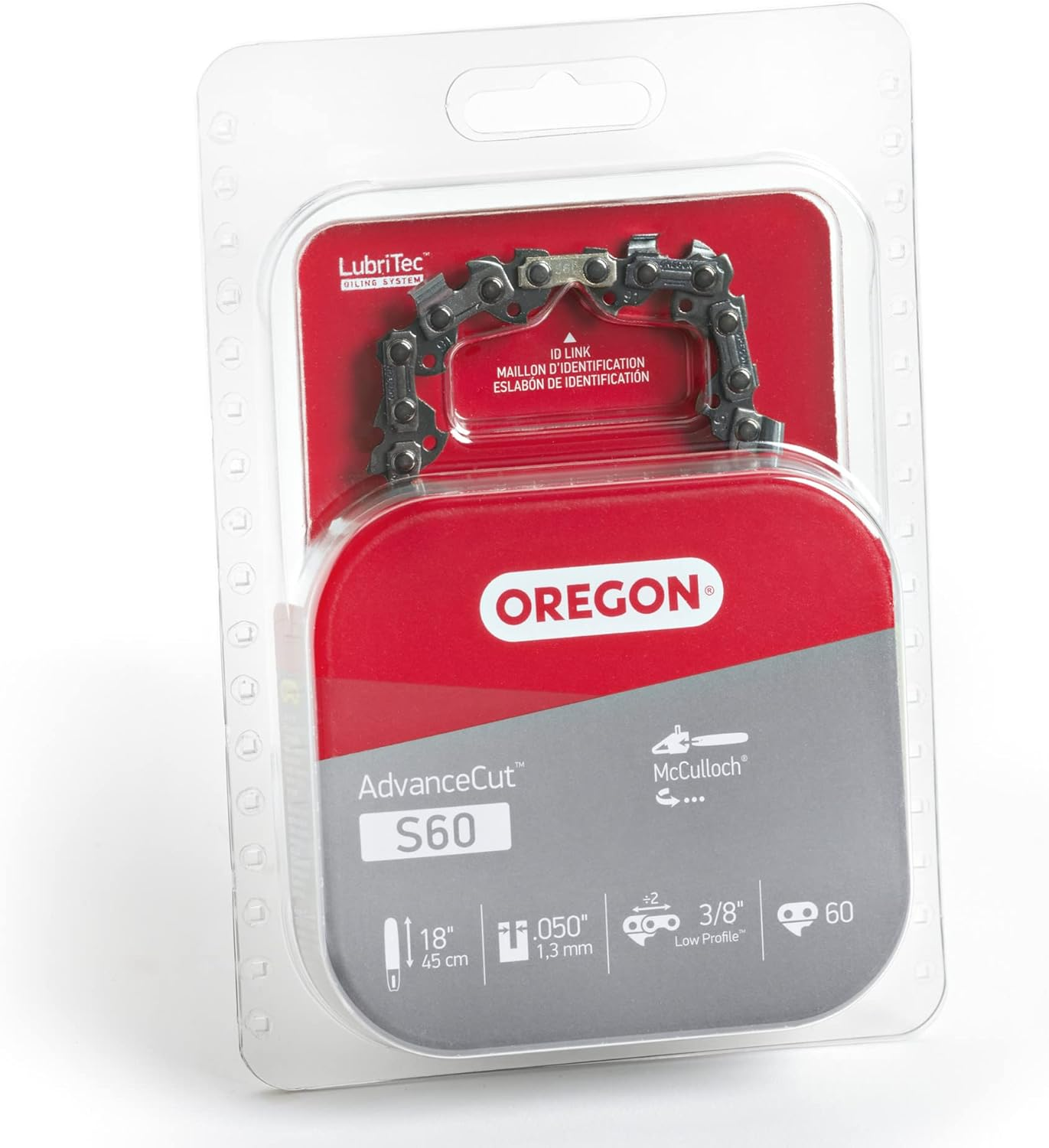 Oregon S60 Advancecut Replacement Chainsaw Chain for 18-Inch Guide Bars, 60 Drive Links, Pitch: 3/8", .050" Gauge, Fits Craftsman, Mastercraft, Mcculloch, Poulan, and More image number 2