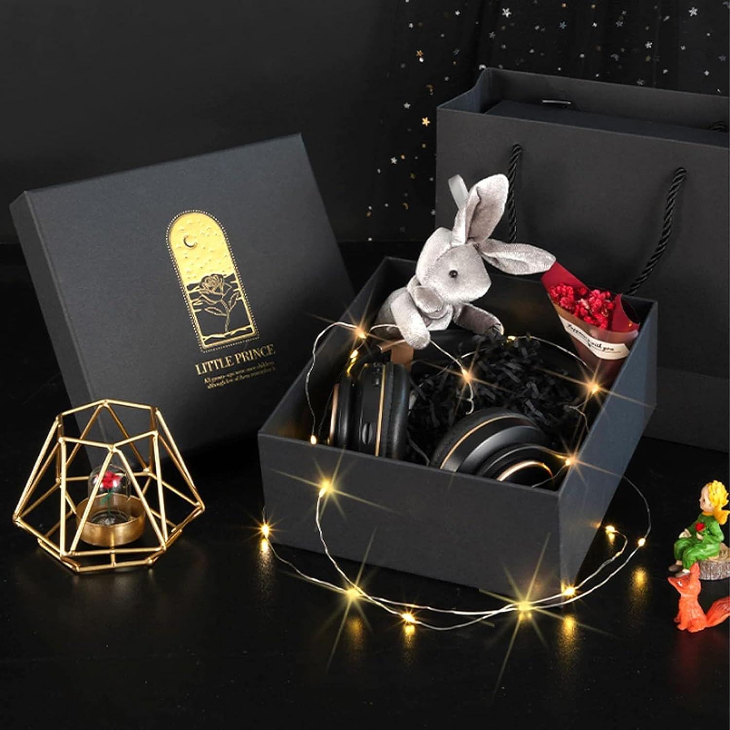 Suithink Shredded Paper for Gift Baskets, 200G Crinkle Cut Paper Shred Filler for Birthdays, Weddings,Boxes Bags, Basket Filler,Anniversaries,Gift Wrapping (Black) image number 2