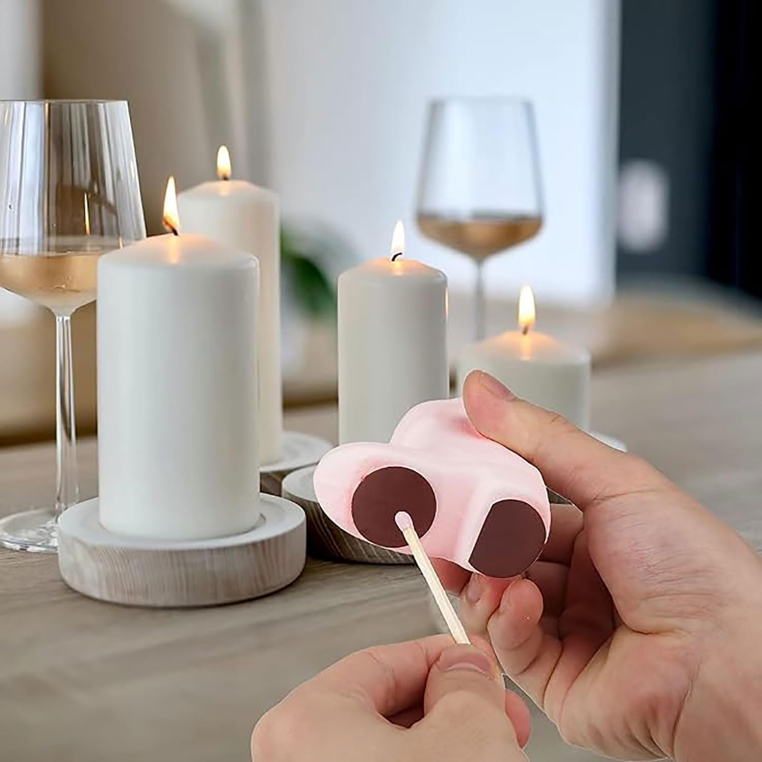 Yqkangzhu Cowboy Boot Match Holder, Lovely Ceramic Boot Match Holder with Striker, Handmade Ceramic Match Box, Matchstick Holder, Cowgirl Western Match Jar for Home Bathroom Kitchen Interior Decor