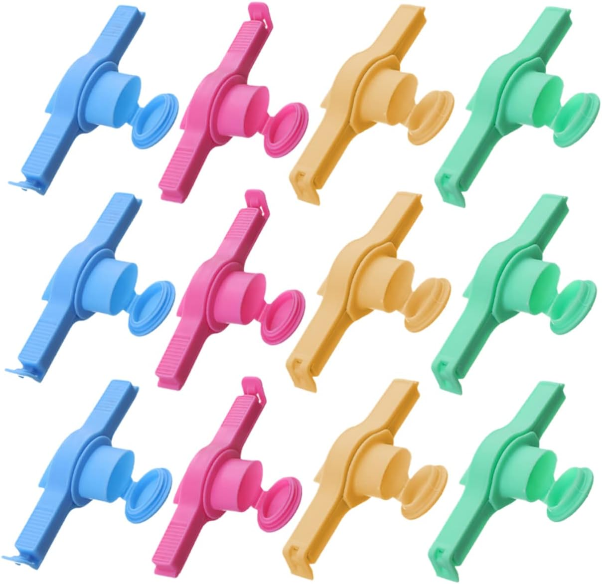 12Pcs Chip Bag Clips Food Sealing Clips Reusable Snack Bag for Pantry Food Drinks image number 3