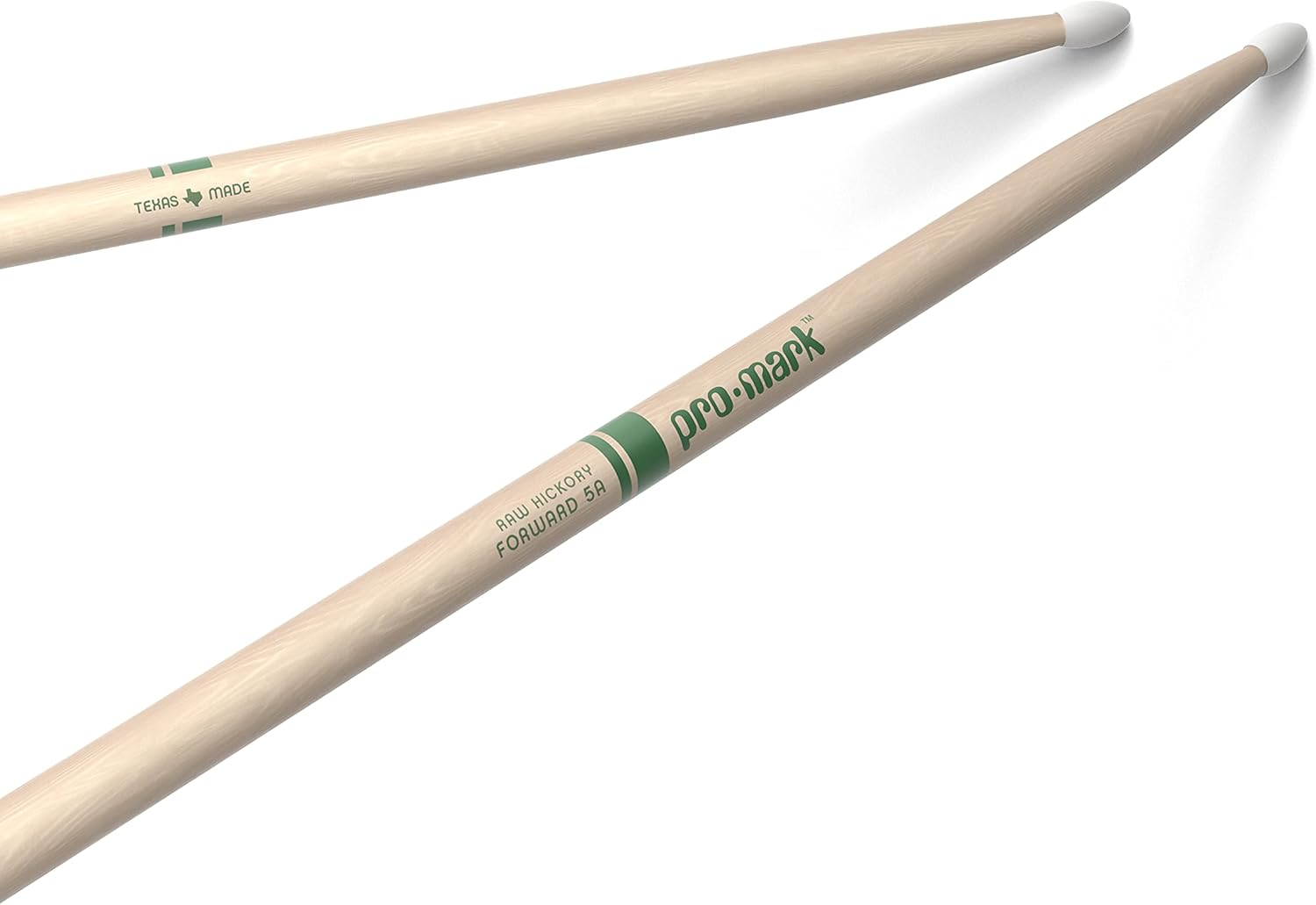 Promark TXR5AN American Hickory Natural Nylon Tip, Single Pair, Unlacquered