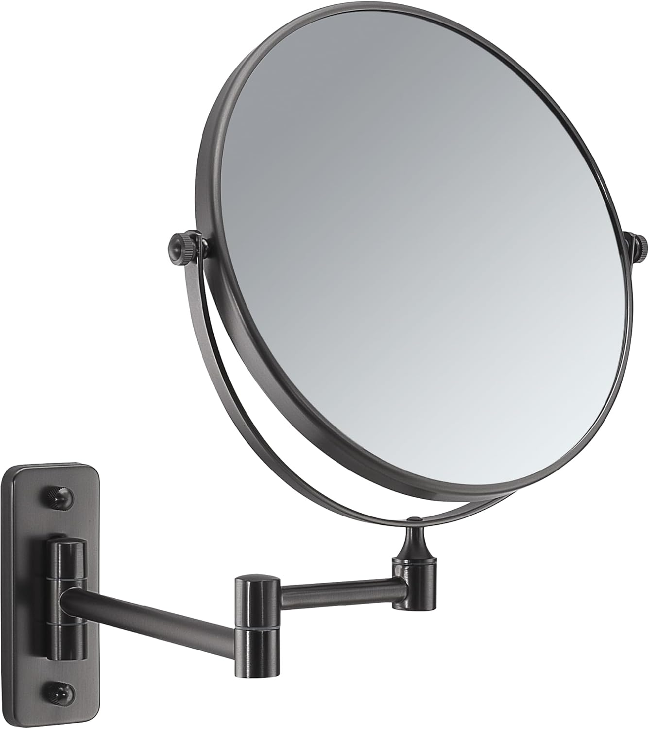 Gedy Gaia Gun Metal Wall Magnifying Mirror
