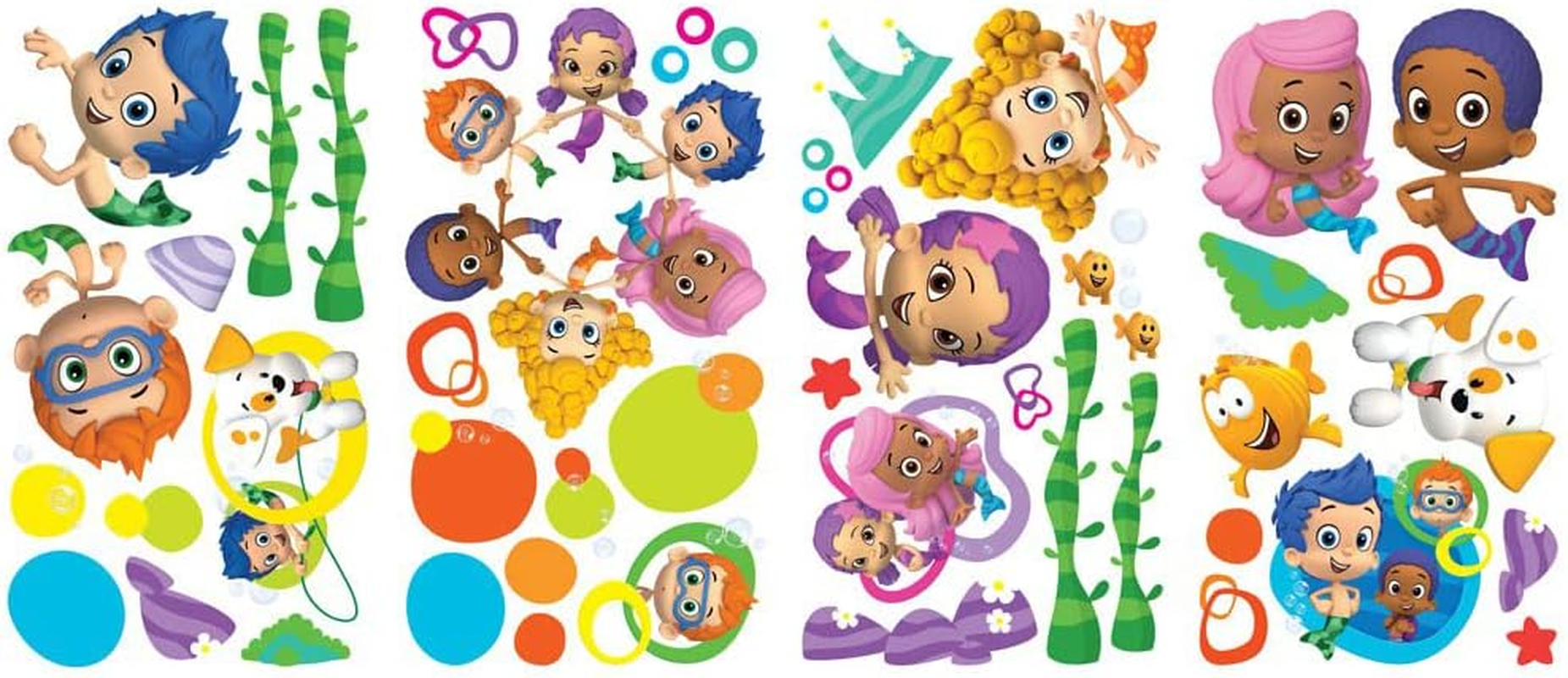 Roommates Bubble Guppies Peel and Stick Wall Decals image number 1