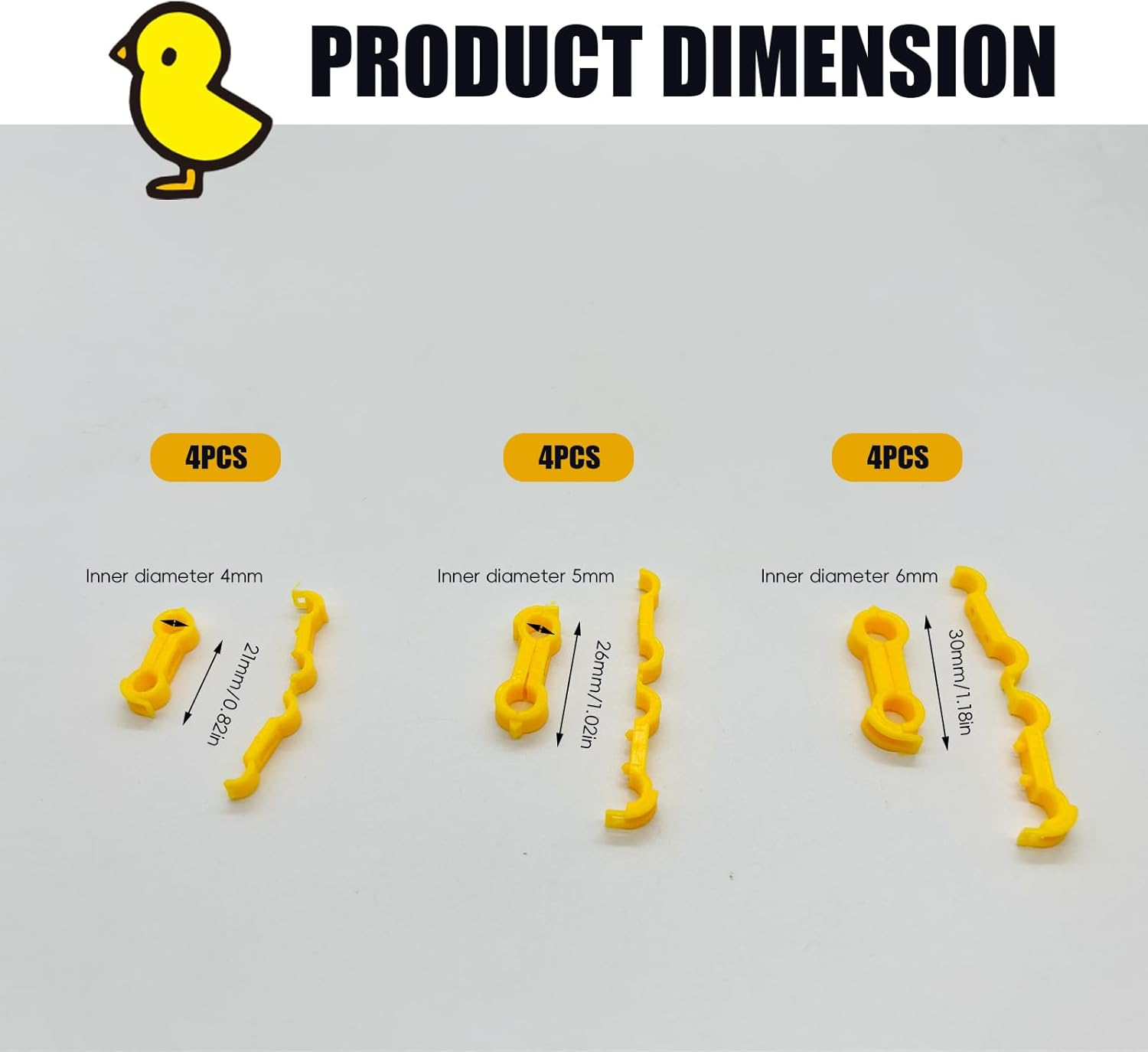12Psc Baby Chick Splay Leg Hobble Brace, Baby Chick Leg Hobbles, Poultry Leg Bands, Chicken Hobble Braces for Newborn Spraddle Leg of Chick Quails Ducks Bird Parrot of 1 to 3 Days Newly Hatched image number 2