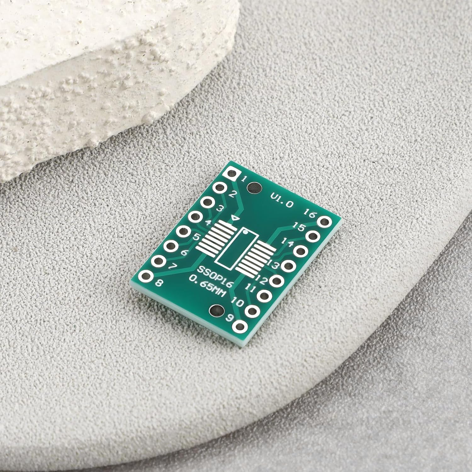 VGOL 10X SOP16 TSSOP16 to DIP-16 PCB Pinboard 21X16Mm for Modding and Upgrading SMD Components to a DIP Footprint image number 4