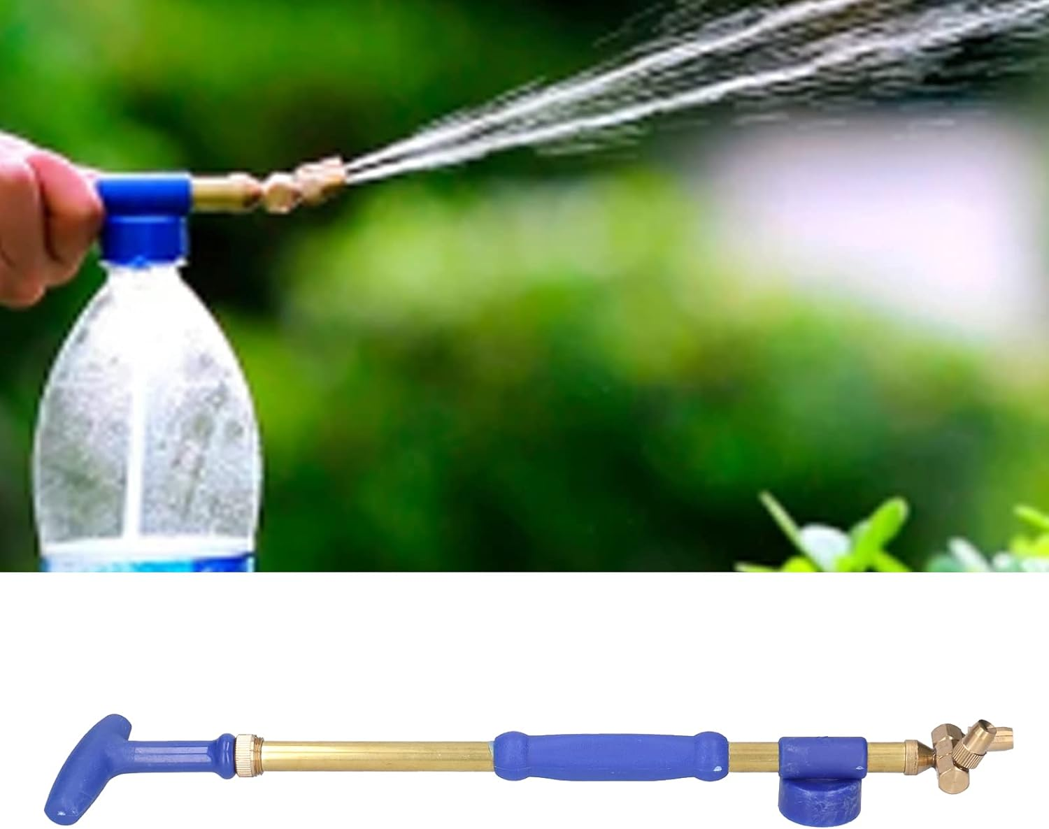 Garden Sprayer, with Double Nozzles G3/4 Female Thread Water Sprinkler, Nozzle Can Be Rotated Spray Misting, Water Jet image number 4