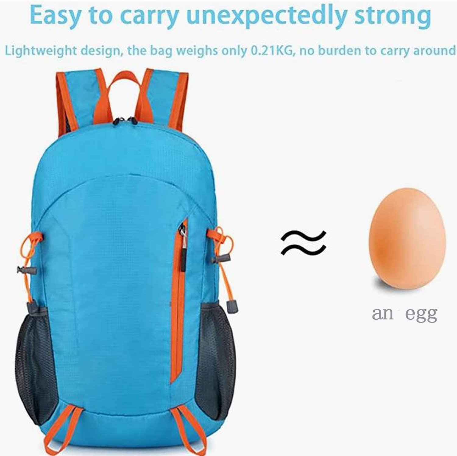 Ultra Lightweight Hiking Backpack,Water Resistant Small Travel Backpack, for Travel Hiking Outdoor Camping and Cycling,Foldable Outdoor Bag（Black） image number 4