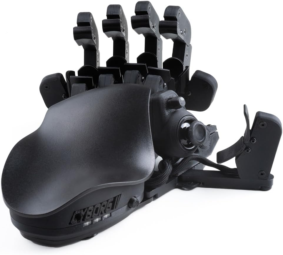 AZERON Gaming Keypad, Programmable One Handed Gaming Keyboard, with Hall Effect Analog Thumbstick and 30 Programmable Keys, 3D Printed Customized Keypad, for Righties (Black, Cyborg Ll) image number 3