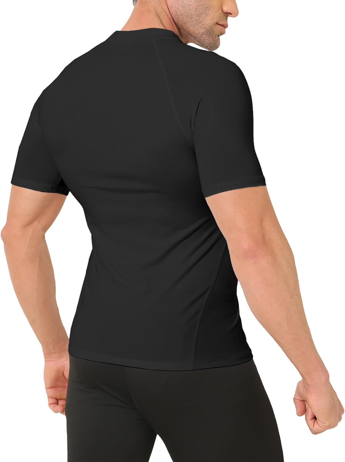 TELALEO 3 Pack Men'S Quick Dry Short Sleeve Compression Shirts Workout Sport T-Shirts Baselayer image number 1