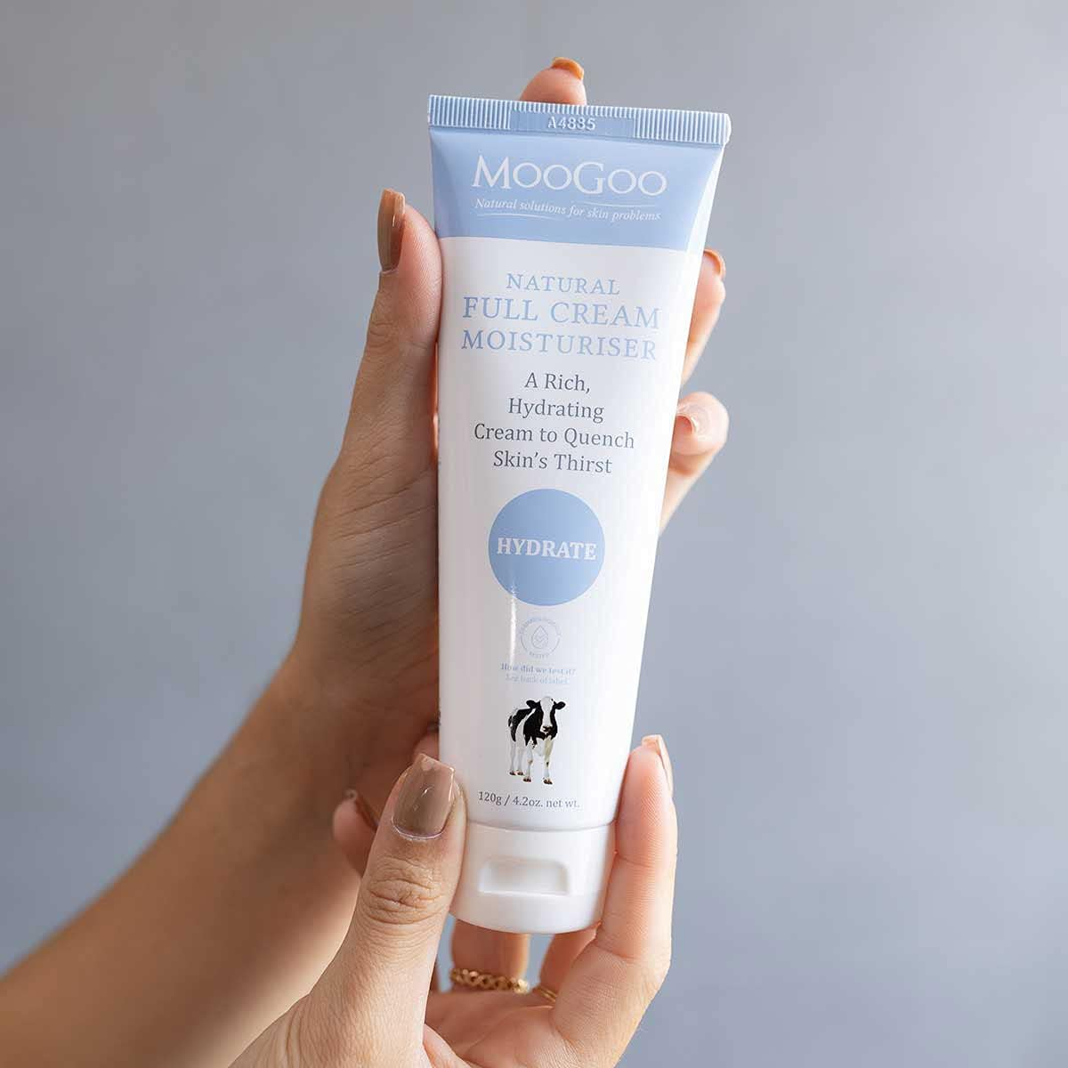 Moogoo Natural Full Cream Moisturiser for Dry Skin 120Gr image number 2