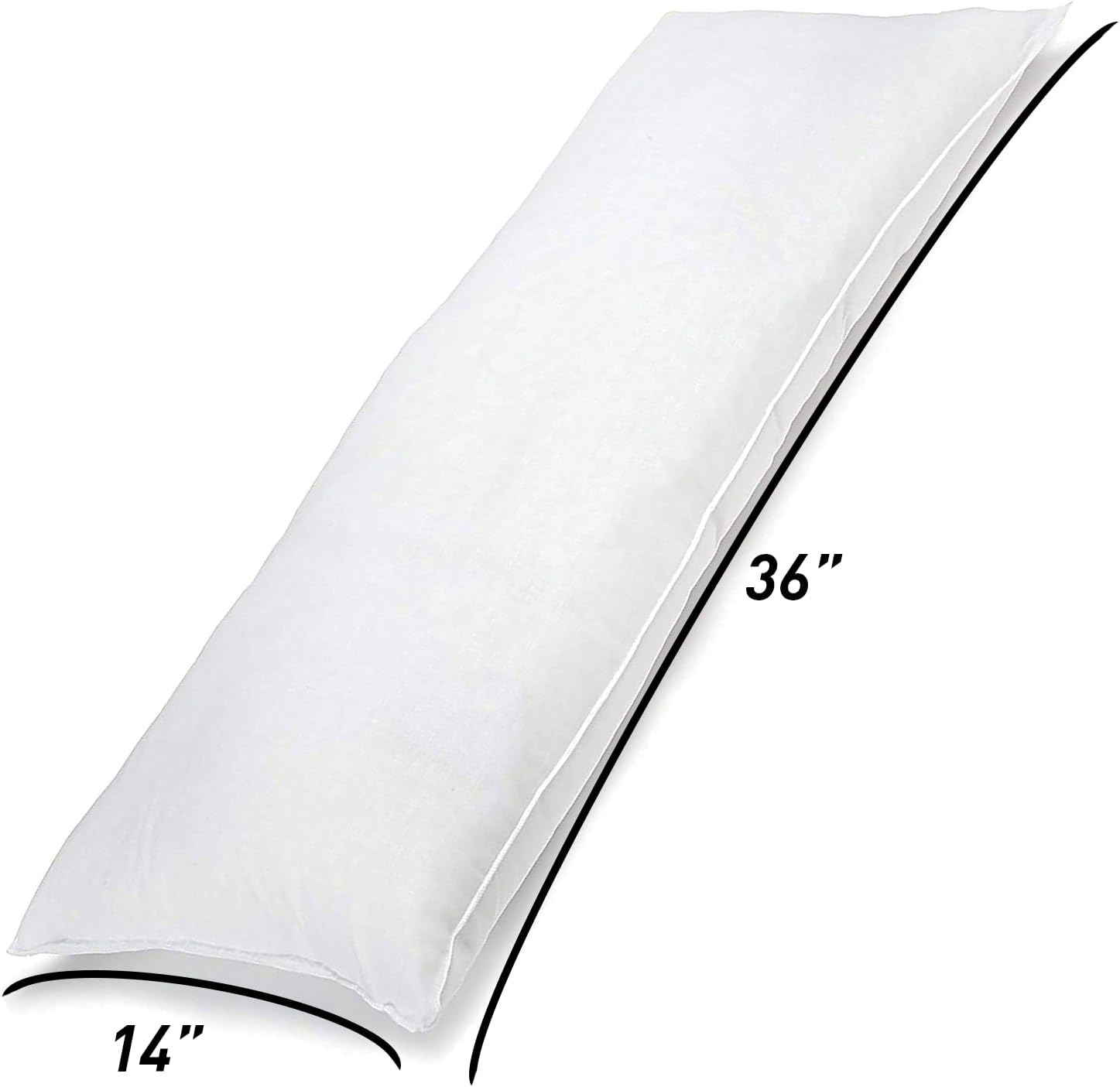 14X36 Inch Lumbar Pillow Insert, Ultra Soft Long Throw Pillow Insert Synthetic Microfiber down Alternative Filling Pillow Form for Couch Sofa Bed Living Room Decor image number 5