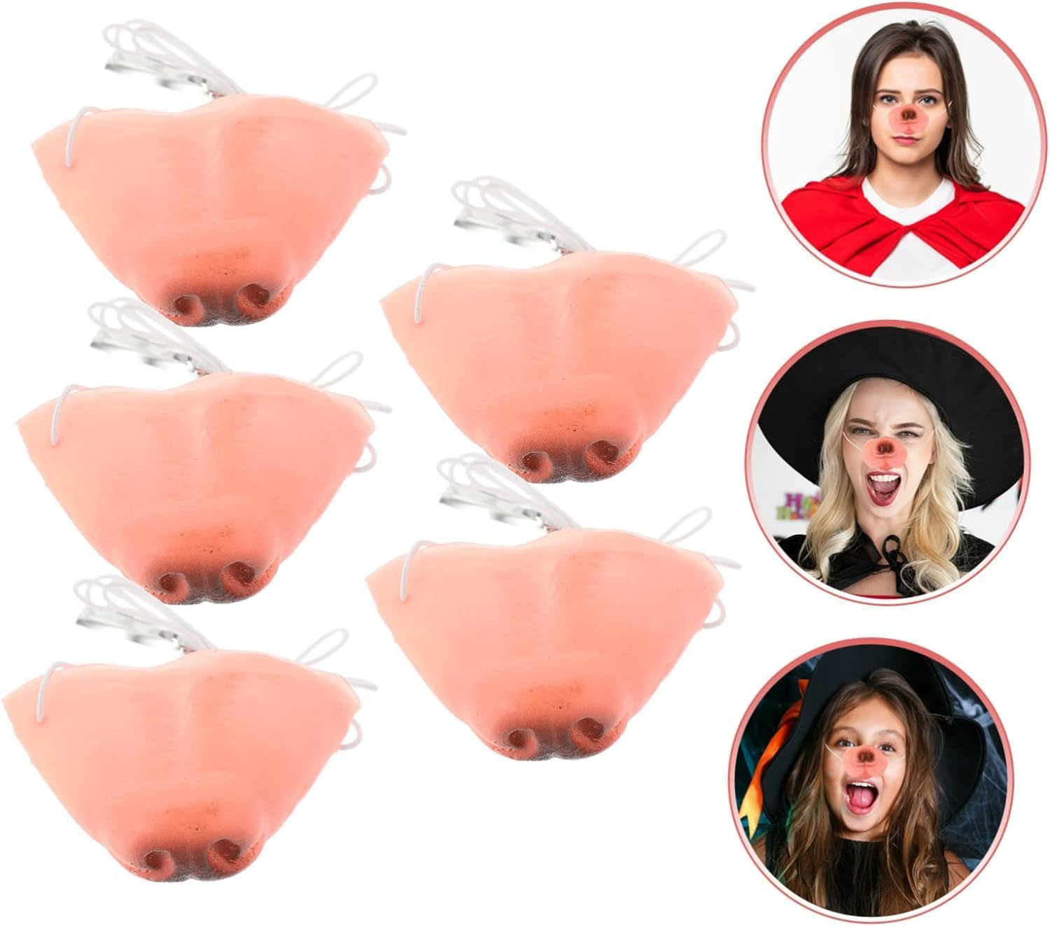 5Pcs Dog Nose Cosplay Dog Prop Party Accessories Small Dog Prop Decorative Dog Prop Performance Prop Mammals Prom Mask Fancy Dress Costume Dog Cosplay Costume Vinyl the Dog image number 6