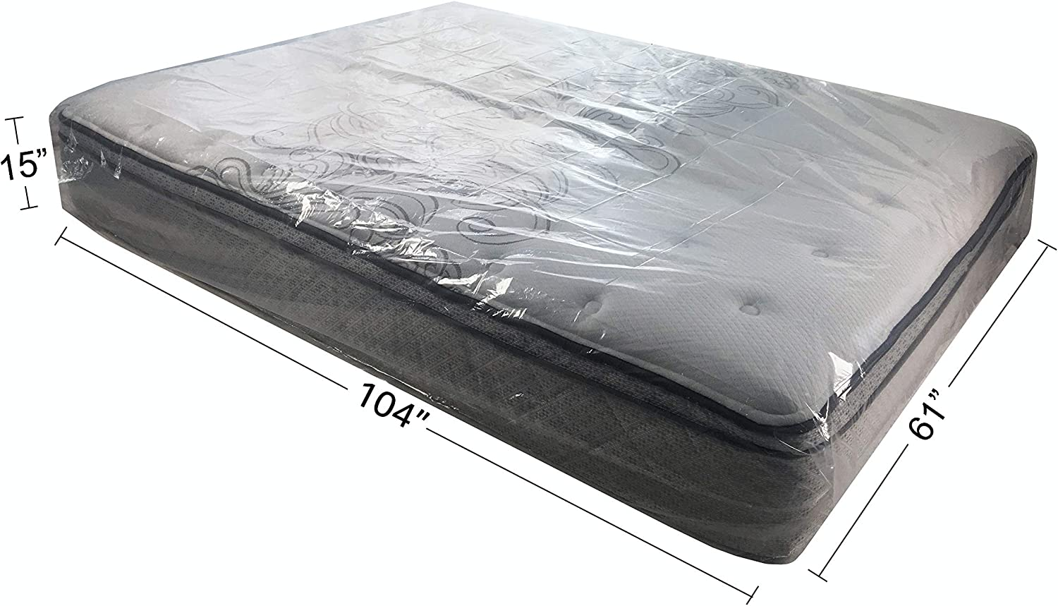 UBOXES Queen Size Mattress Covers/Bags 61" X 15" X 104" Moving Supplies (QUEENCOVER02) image number 2