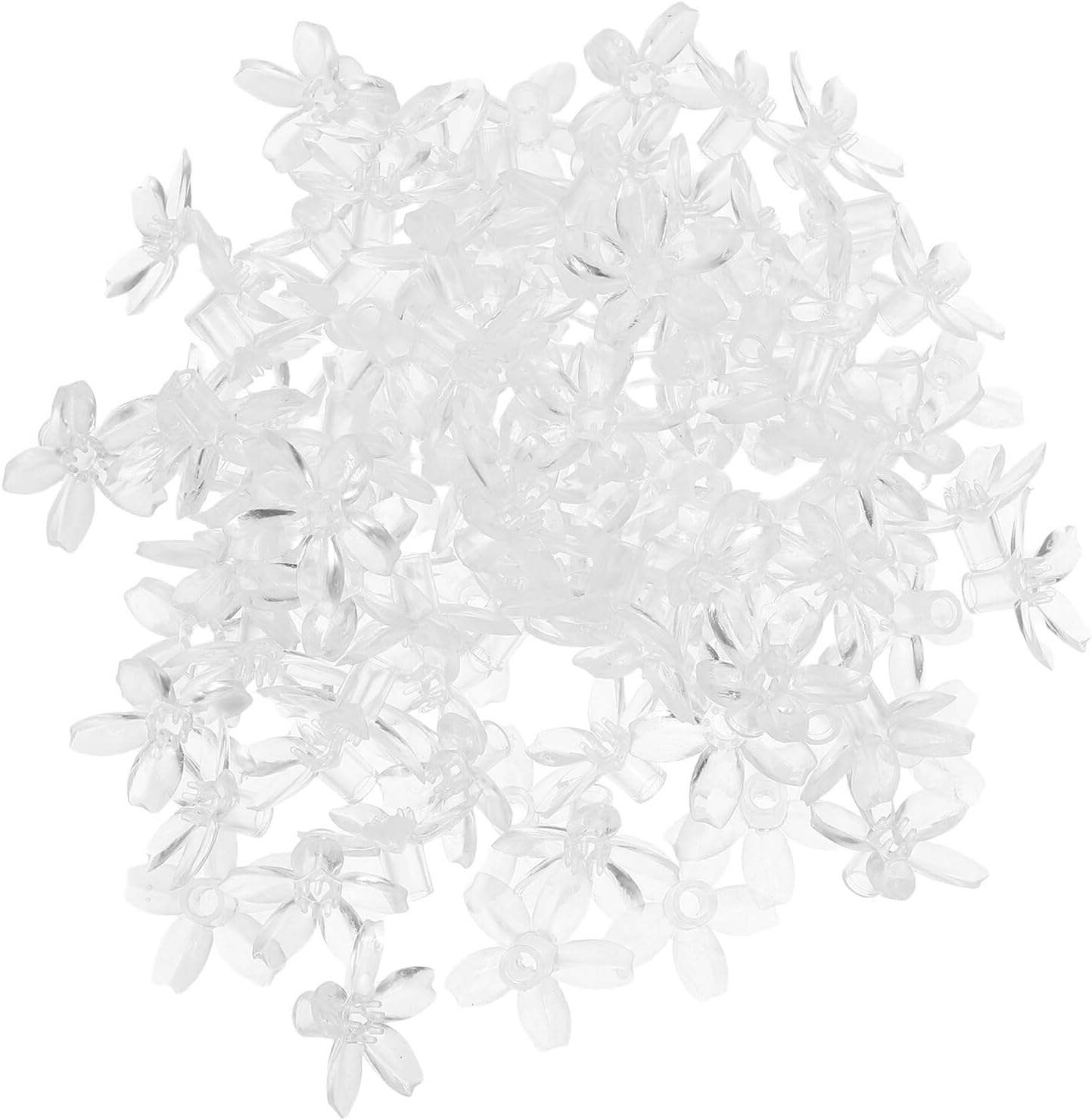 RORPOIR 100Pcs Transparent Cherry Blossom Flower Lampshade Covers for LED String Lights Decorative Wall Lamp Replacement Shades for Party Outdoor Indoor Home Use image number 1
