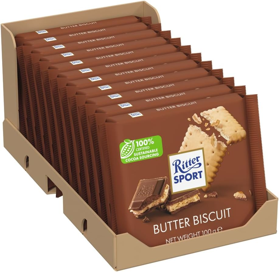 Ritter Sport Butter Biscuit 100 G (Pack of 11)