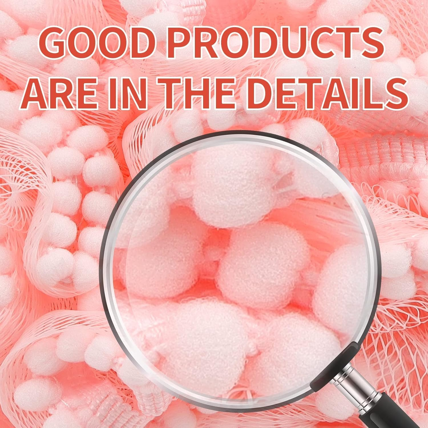 Bath Shower Sponge Soft Mesh Poufs Shower Loofah Ball Body Wash Scrubber Bath Sponge for Women and Men Soothing Face & Body Exfoliator (2Pcs 60G Luxury) image number 2