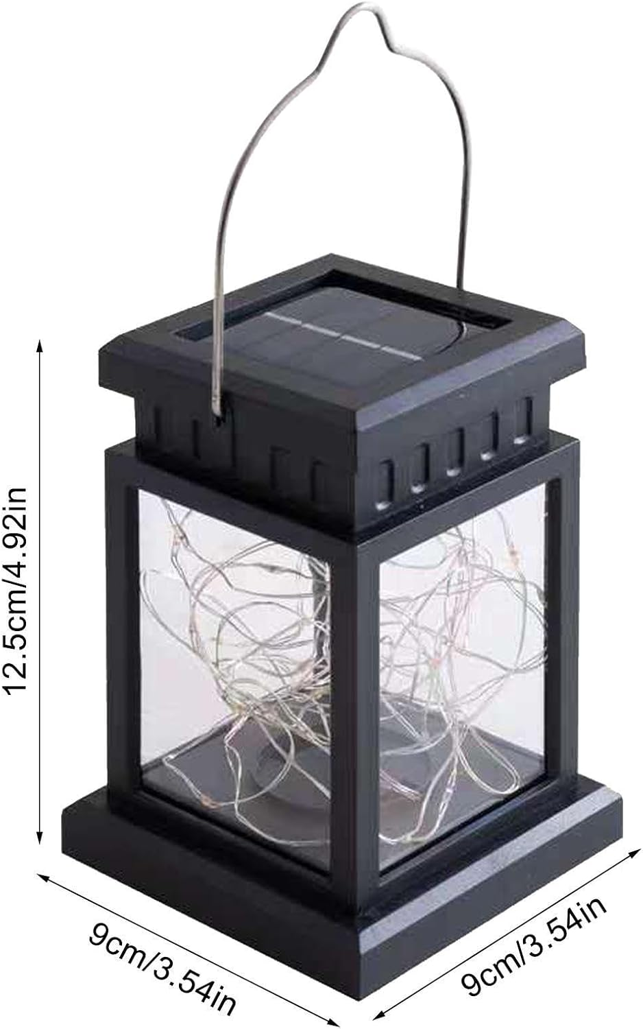 Outdoor Solar Powered Lantern,Waterproof Outdoor Lanterns for Patio | Portable Lamp Solar Powered for Yard Decor, Camping Decor, Garden image number 2