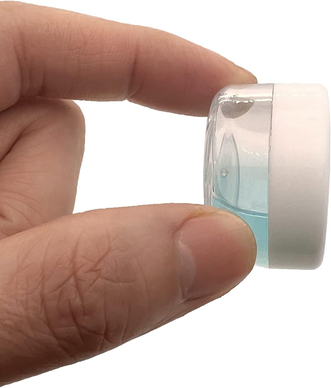 30 Pcs Cosmetic Containers, 10 Gram Empty Plastic Pots Cosmetic Sample Containers Travel Pots with Lids Lip Balm Pots Ointment Bottle Sample Jars for Creams Sample Make-Up Storage (Multi Color Lid) image number 1