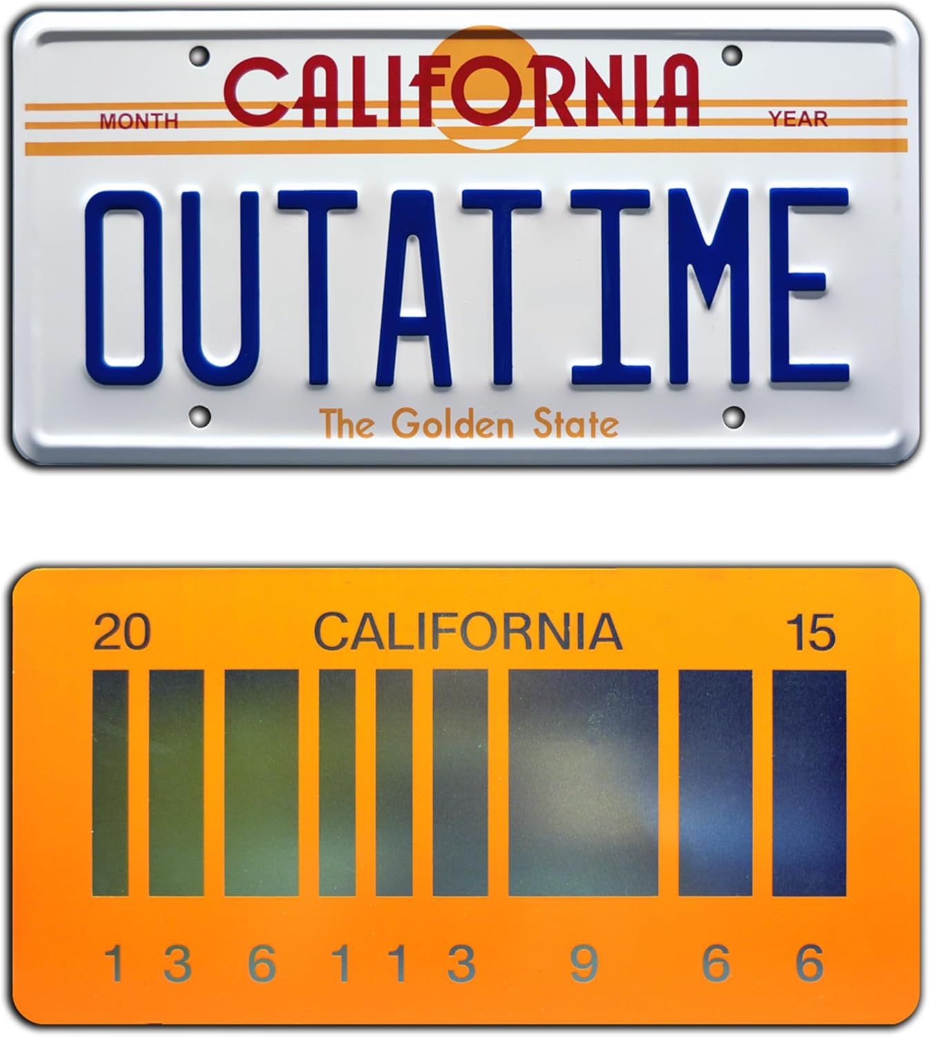 Back to the Future | Outatime + 2015 | Metal License Plates image number 3