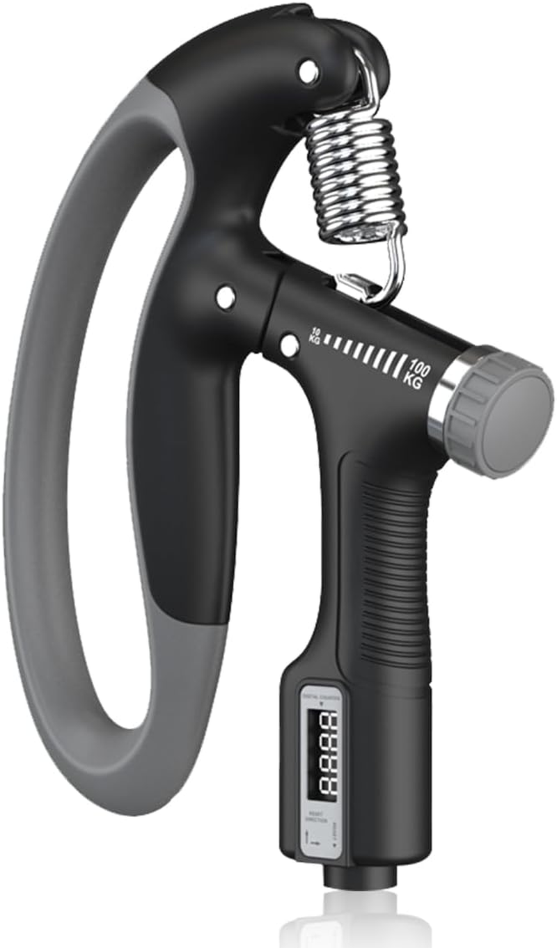 Grip Strengthener Hand-Muscle Developer Adjustable 10-100Kg Power Gripper Trainer Exerciser Non Slip