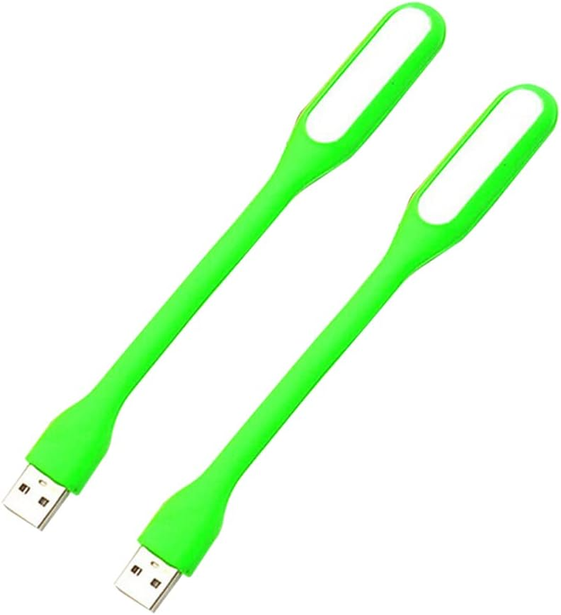 JR Joyreap 2 Pcs USB LED Lamp Portable Bright LED Lights for Power Bank, Computer, PC, Laptop, Desktop (Green)