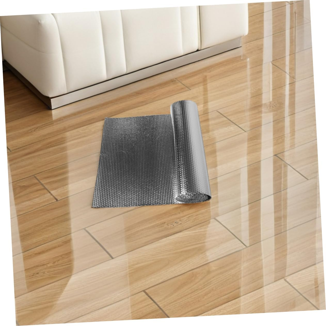 COHEALI Reflective Bubble Insulation Roll Thermal Barrier for Windows and Roofs 3M X 60Cm Aluminum Foil Heat Reflective Film Self-Adhesive Insulation Solution