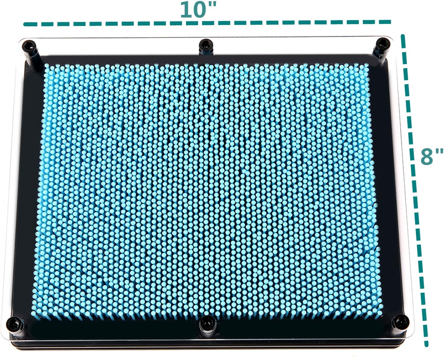 3D Pin Art Board - Extra Large 10" X 8" Impression Sculpture for Kids and Adults - Hand Mold Board Gift - Light Blue image number 3