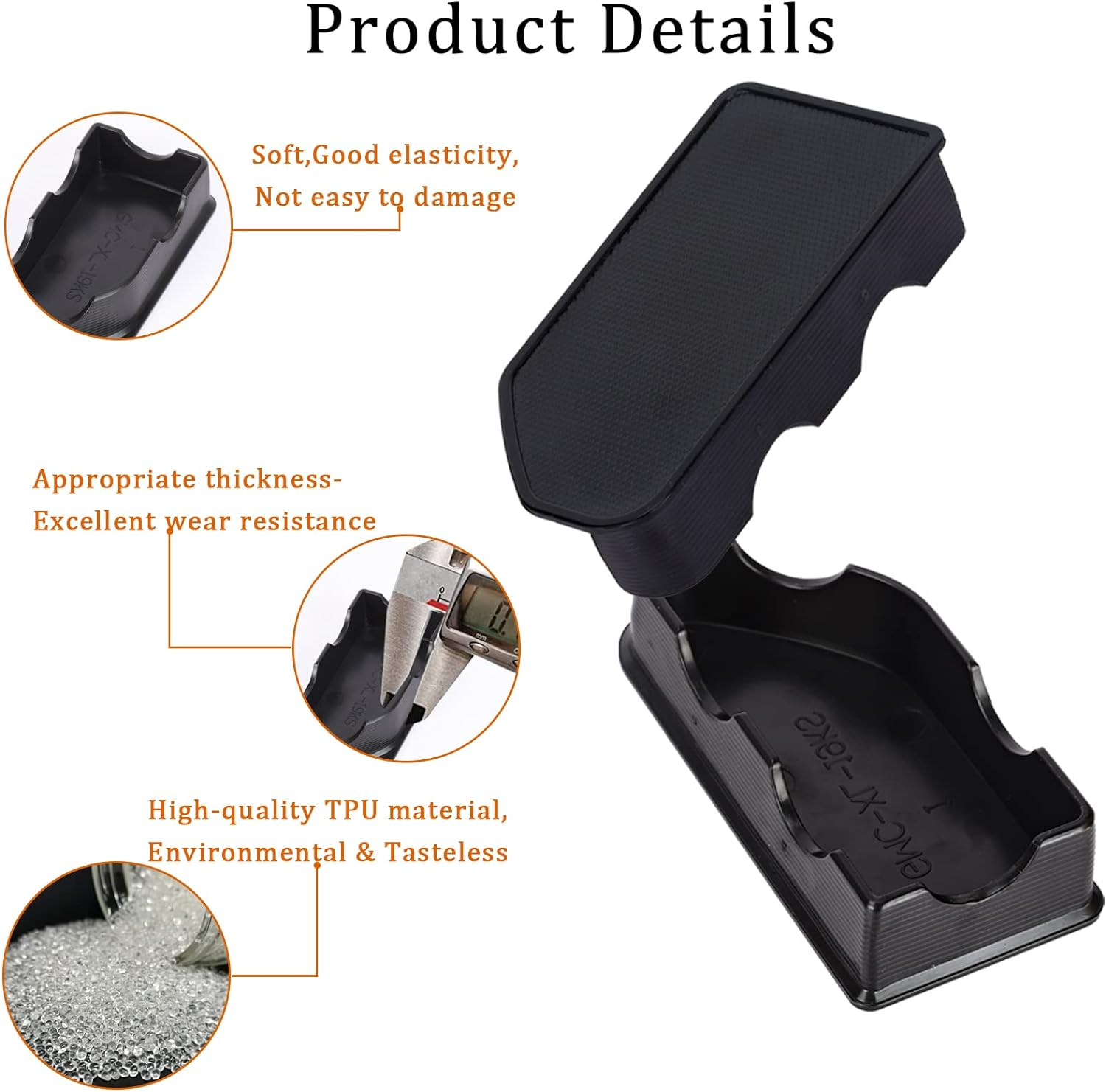 Bed Rail Stake Pocket Covers for GMC Sierra 1500/Chevy Silverado 1500 2019-2022 & Silverado/Sierra 2500/3500 HD 2020 2021 2022 Rear Truck Tonneau Covers Stake Holes Cap Plugs(2 Packs) image number 3