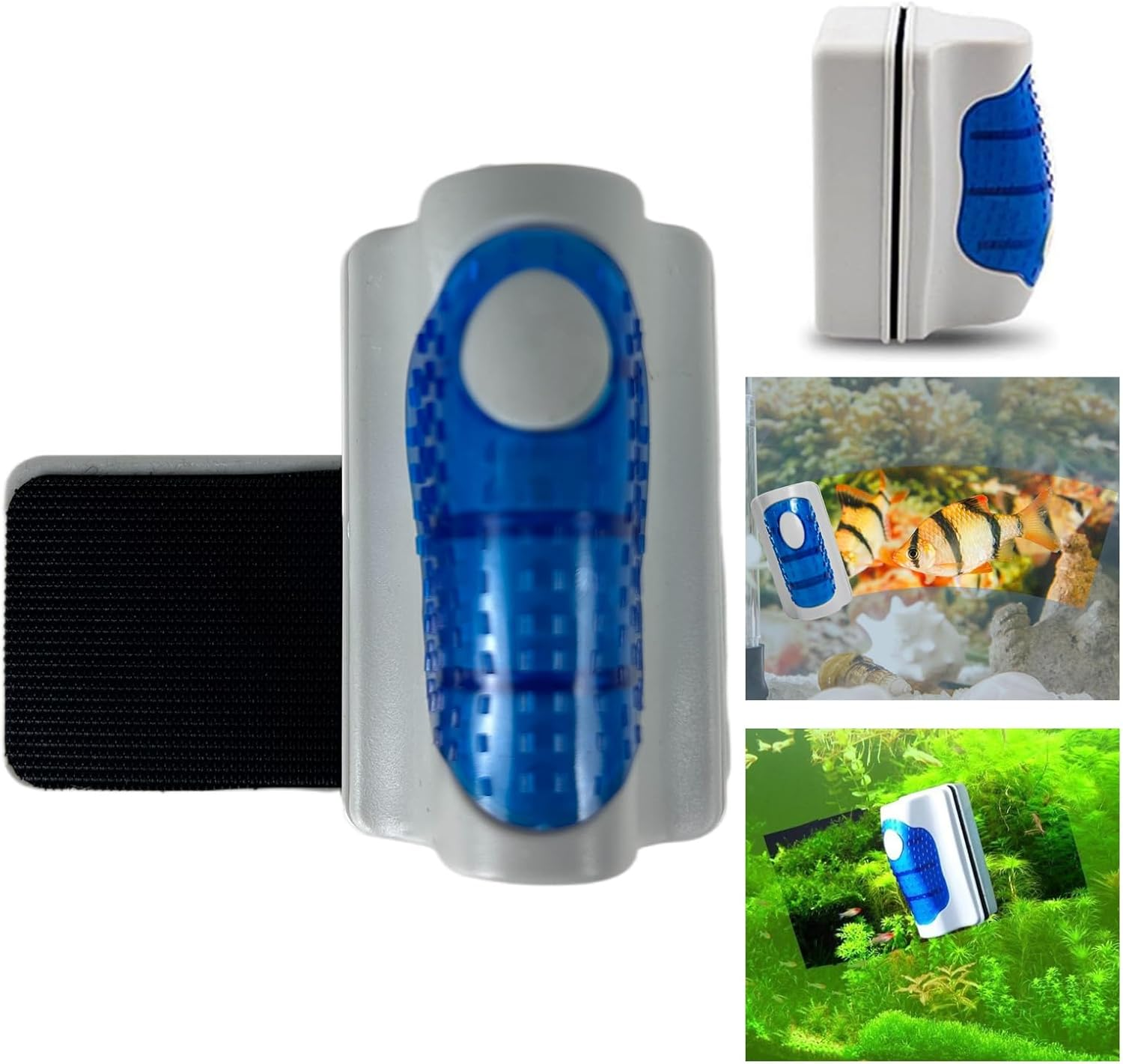 Magnetic Aquarium Fish Tank Glass Algae Scrapers Glass Cleaner Scrubber Clean Brush [Floating,Scratch-Free,Non-Slip,Magnetizing]Bestie of Aquarium (L) image number 2