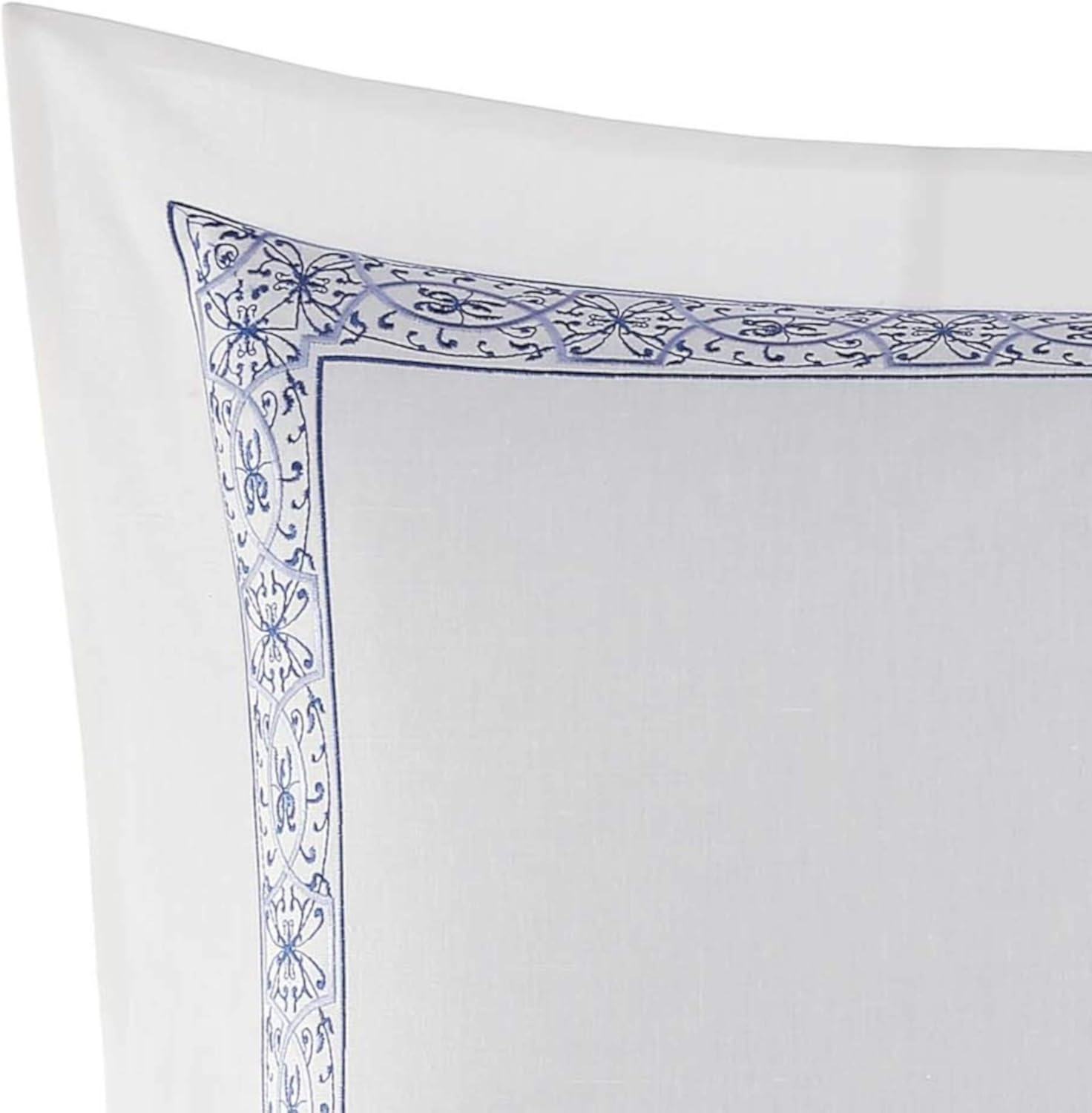 Laura Ashley Home - Euro Sham, Smooth Cotton Sham with Envelope Closure, Lightweight & Stylish Home Decor (Charlotte Blue, 26 X 26) image number 2