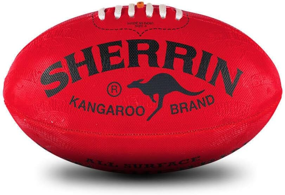 Sherrin KB All Surface Training Football, Red, Size 3 image number 1