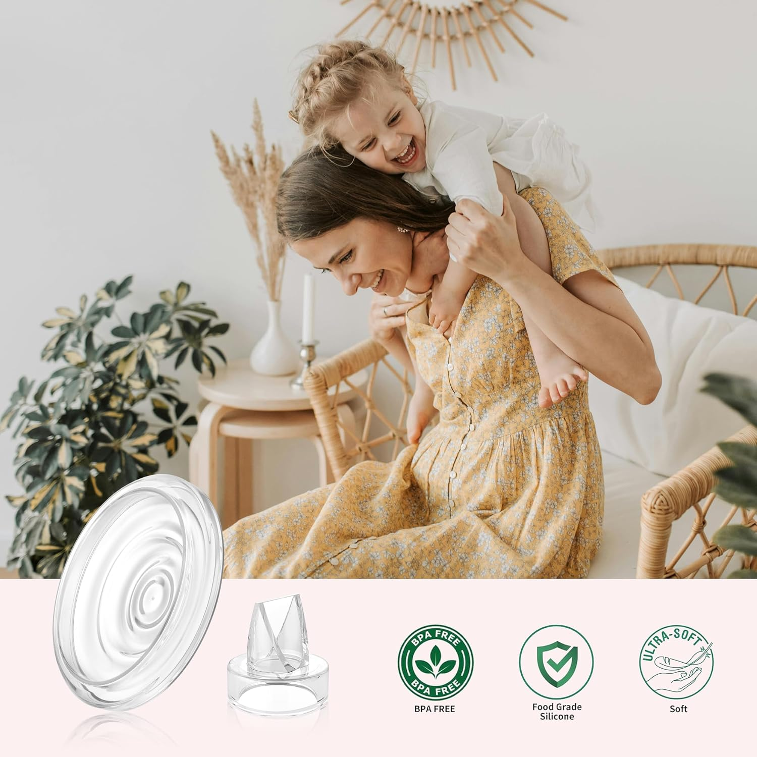 TOVVILD S9 Pro / S12 Pro / S9 / S12 Duckbill Valve Silicone Diaphragm, Compatible with Momcozy Breastpump, Replacement Parts Accessories image number 4