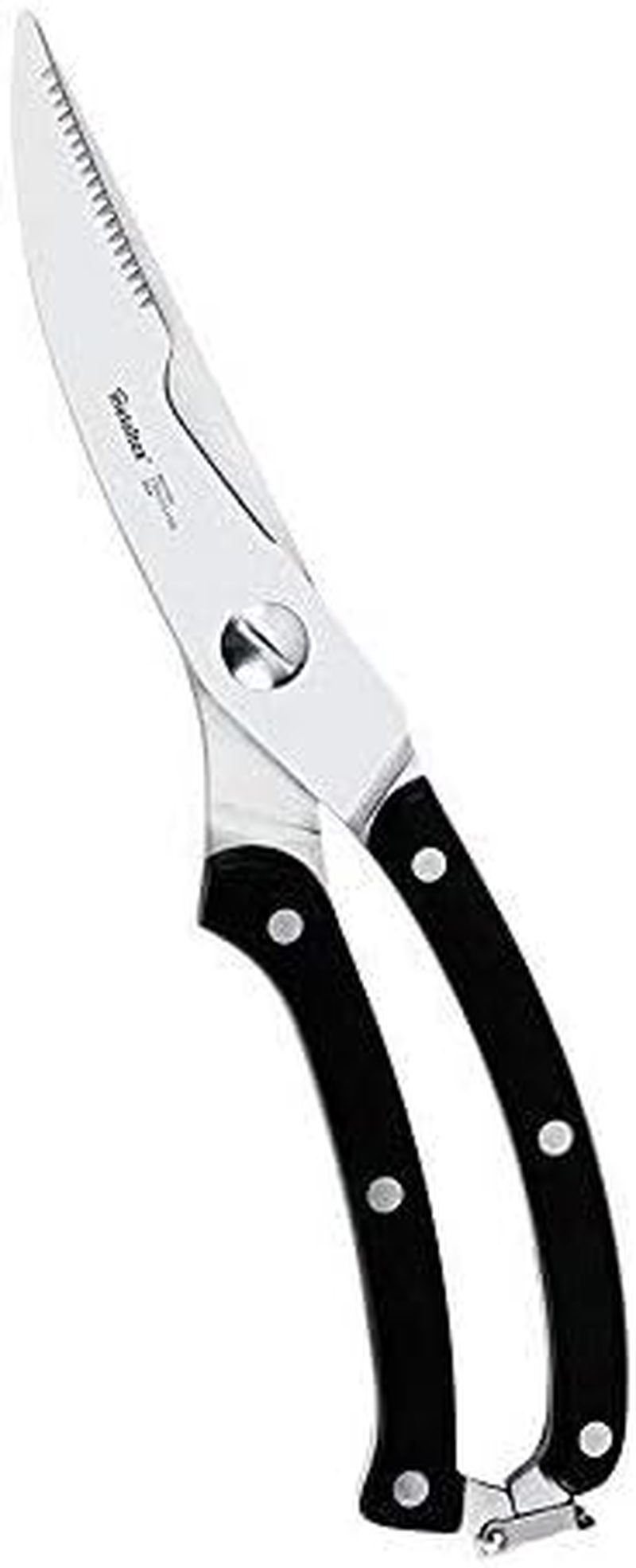 Metaltex 20438 Professional Poultry Shears, Black/Silver image number 1