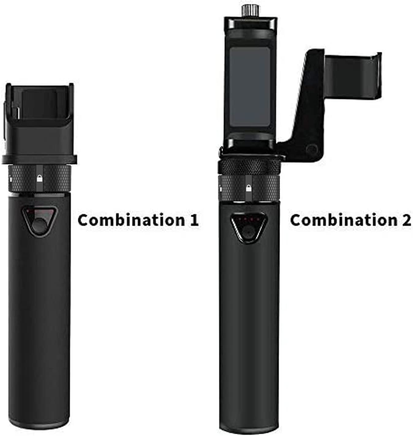 Smatree Portable Osmo Pocket 2 Powerstick Compatible for DJI Pocket 1/2, Handheld Smartphone Holder Mount Bracket Set with Tripod image number 1