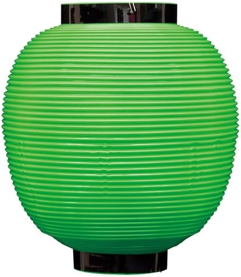 Noboriya Kobo Poly Lanterns 46441 Nine-Sumaru Green, Approx. &Phi;8.9 X H9.8 Inches (225 Mm) X Height 9.8 Inches (250 Mm), 1 Piece Polyethylene