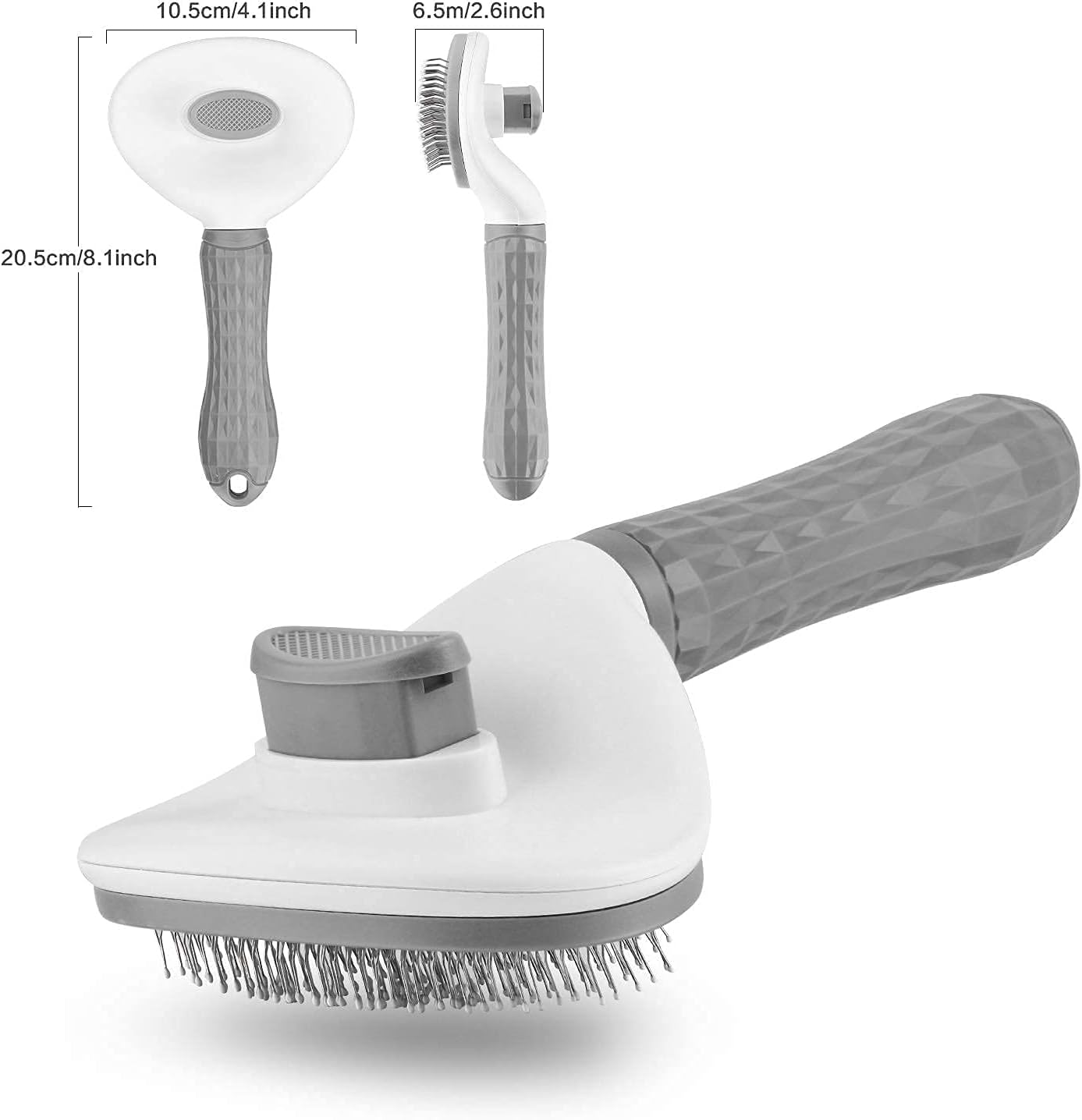 Cat Brush Dog Brush with Release Button for Shedding, Self Cleaning Cat Comb Hair Brush for Indoor Cats, Dog Deshedding Brush Grooming Kit,