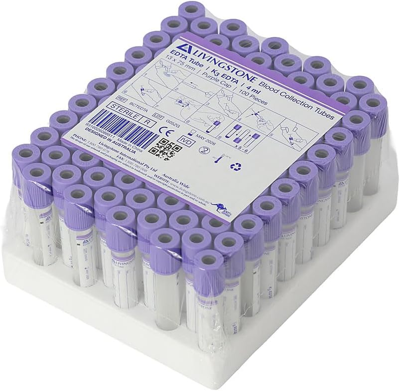 Livingstone Blood Collection Plastic Tube with K3 EDTA, 13 Mm X 75 Mm Size (Pack of 100) image number 5