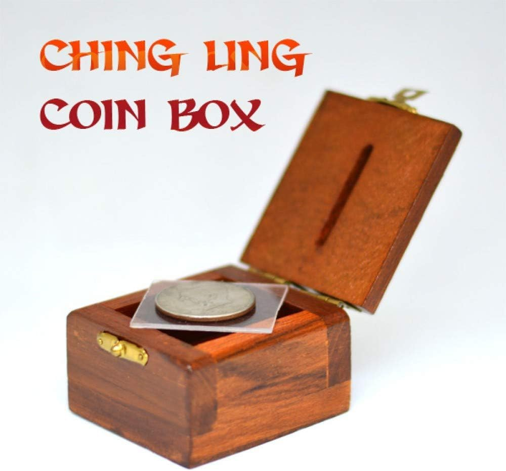 Milesmagic Magician'S Ching Ling Coin Box Penetration Trick | Coin through Solid Glass Gimmick | Real Close-Up Illusion for Stage, Street & Beginner Magic Tricks image number 1