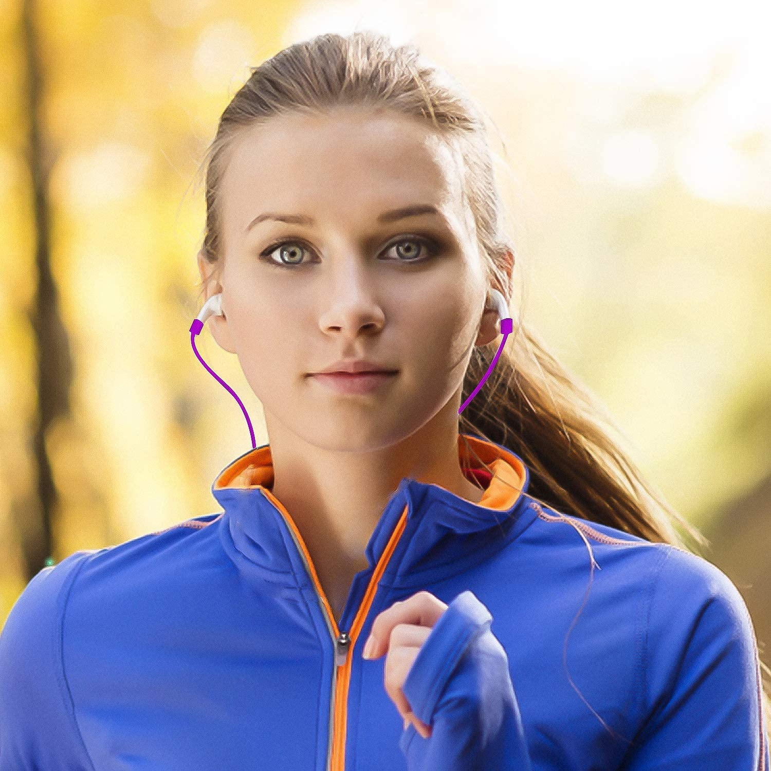 Compatible for Airpods Anti-Lost Straps Accessory - 7PCS Colorful Assorted Strings, Soft Sport Airpods 1 2 Pro Tether Lanyard, Running Silicone Wire Cable Connector, Silica Gel Neck Rope Cord image number 6