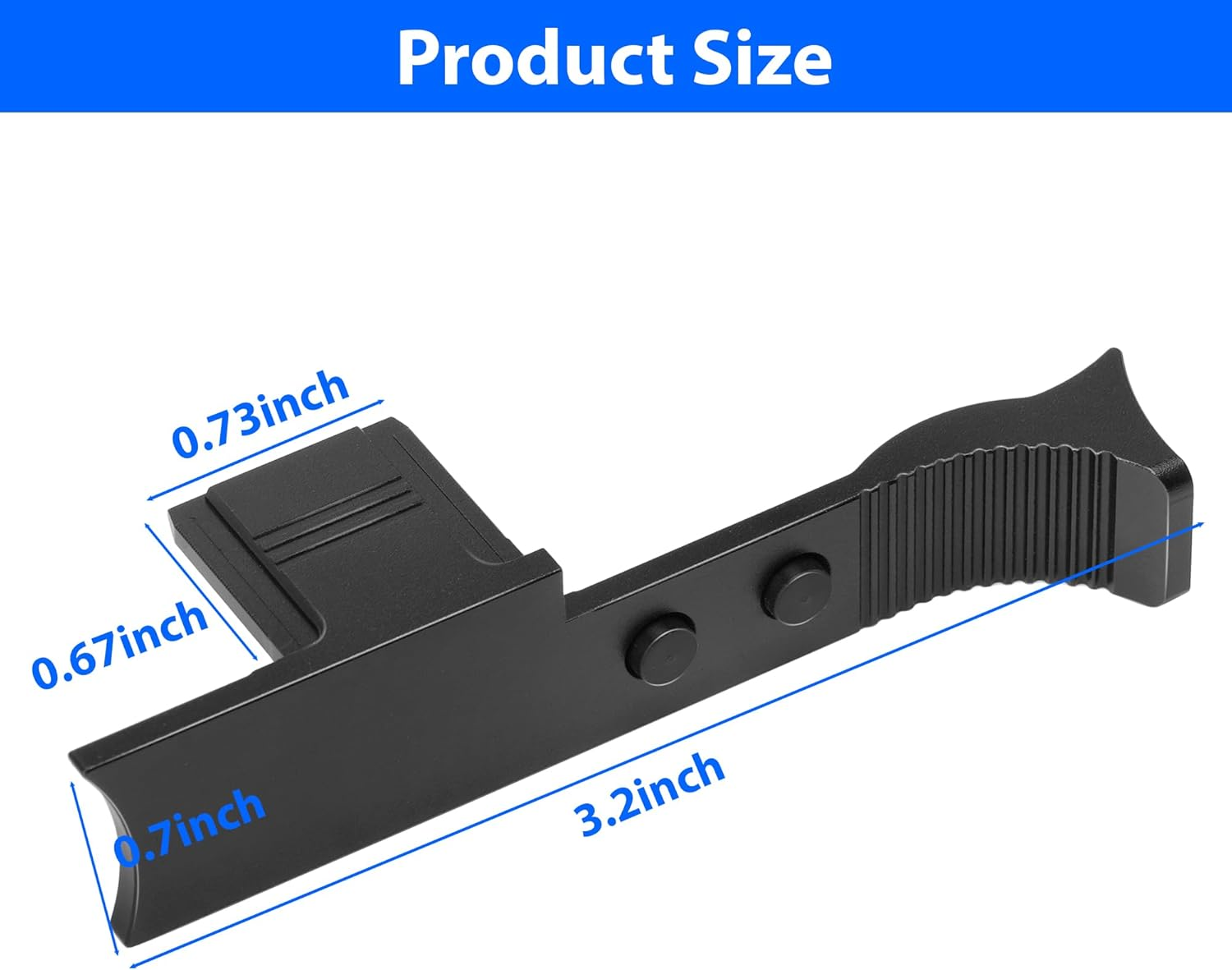 For Leica Q3,Q3 43 Thumb Grip Camera Thumb Support Grip Aluminum Handgrip Black image number 4