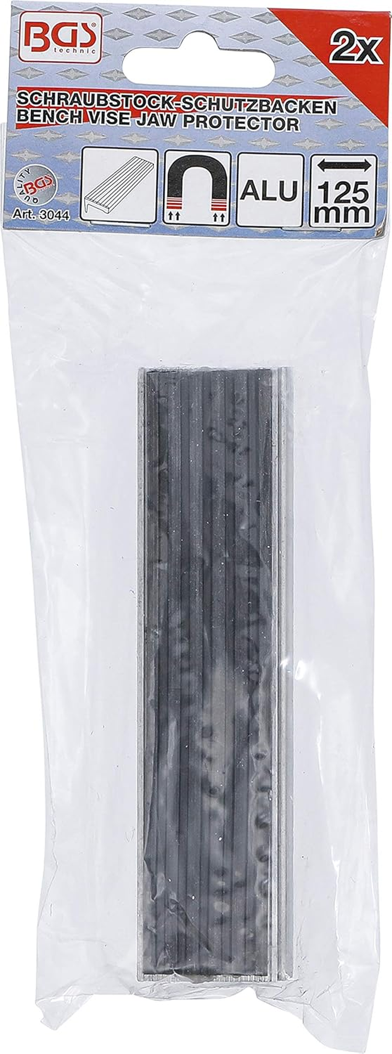 BGS 3044 | Bench Vice Jaw Protectors | Aluminium | 125 Mm | 2 Pcs. image number 2